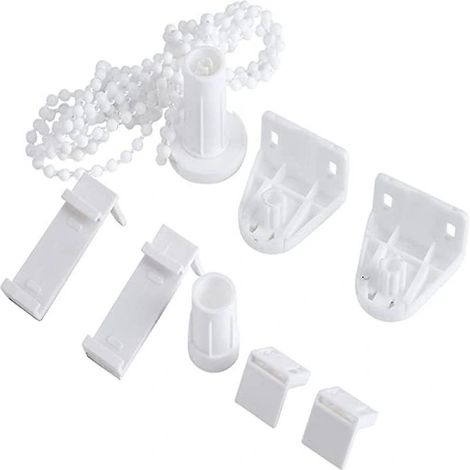 Filiyano – Kit d'accessoires pour stores enrouleurs (17 mm/PVC/sans perçage) Support pour stores enrouleurs, stores de fenêtre, etc. (1/4)