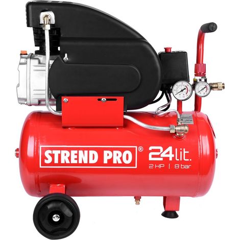 Kompressor Strend Pro FL2024-08, 1,5 kW, 24 Liter, 1-Kolben (1/3)