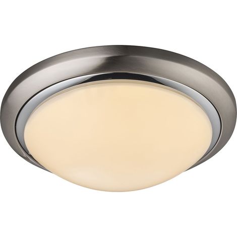 LED 24 watt plafoniera rotonda opale illuminazione lampada faretto luce cromo Globo 41739-24