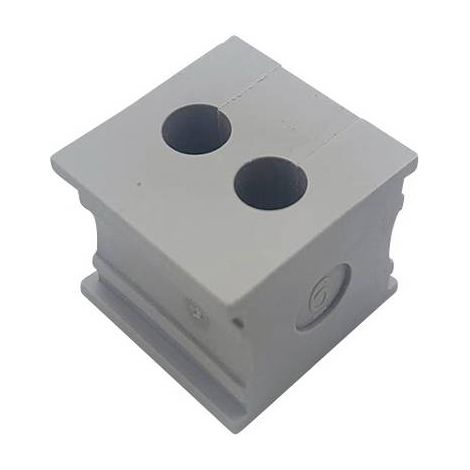 TRU COMPONENTS ELT 2/6 Passe-câbles fendu Ø max. des bornes 6 mm Elastomère gris 1 pc(s) (1/3)
