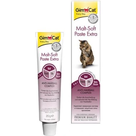 GimCat  Malt-Soft-Extra  Haarballenpaste - 20g Packung (1/2)
