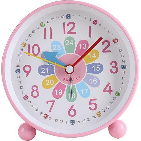 Réveil numérique silencieux pour enfants. réveil silencieux pour étudier. réveil analogique compact.