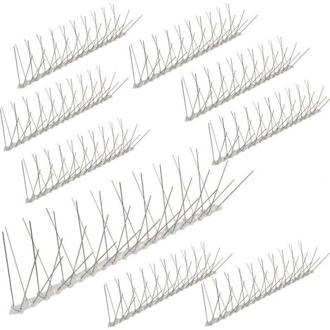 10 Meter Anti-Tauben-Spikes aus Polycarbonat – 4 Reihen  Professionelle, effektive und langlebige Lösung, um Schädlinge fernzuhalten