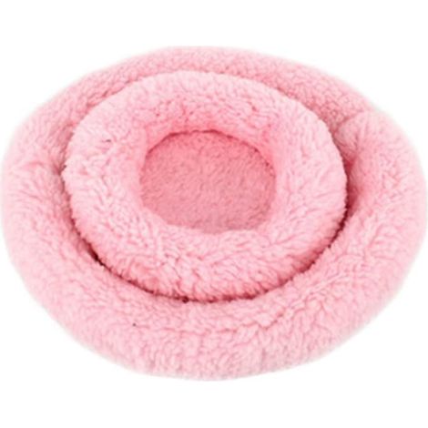 Nid douillet rose pour hamsters, cochons d'Inde, chinchillas et petits animaux de compagnie (1/5)