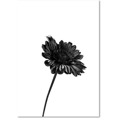 Tableau bois une seule fleur 2 - 40 x 50 cm