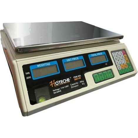BILANCIA ELETTRONICA DIGITALE ACCIAIO INOX PROFESSIONALE MAX 40 KG / 2GR 285142
