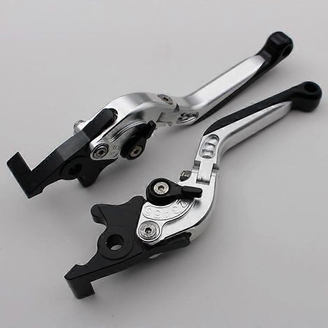 Freins à disque avant et arrière pour véhicule électrique, guidon de frein modifié, klaxon en alliage d'aluminium adapté à la moto LIKE180 /150 ( argent) (1/5)