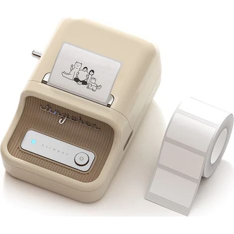 Stampante termica Niimbot B21S beige, 50 mm + rotolo di etichette (1/2)