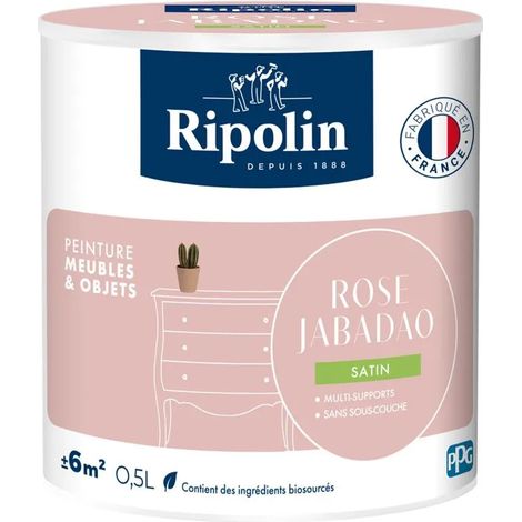 Farbe ripolin rose jabadao Satin 0,5L biobasiert
