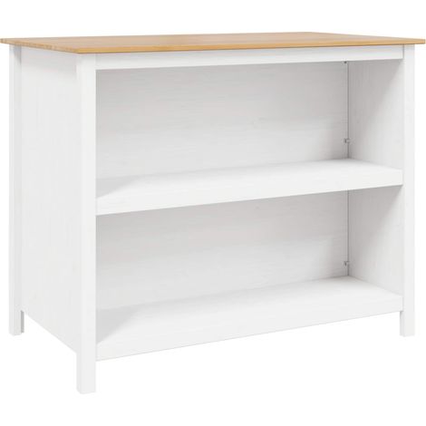 Kitchen Islands HILL White 112 x 66 x 90 cm Solid Pine Wood vidaXL