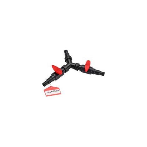 Distributeur 3 Voies 20/25mm – Adaptateur Répartiteur en Y pour Tuyau Arrosage, Pompe Bassin, Connecteur Réglable ABS (1/5)