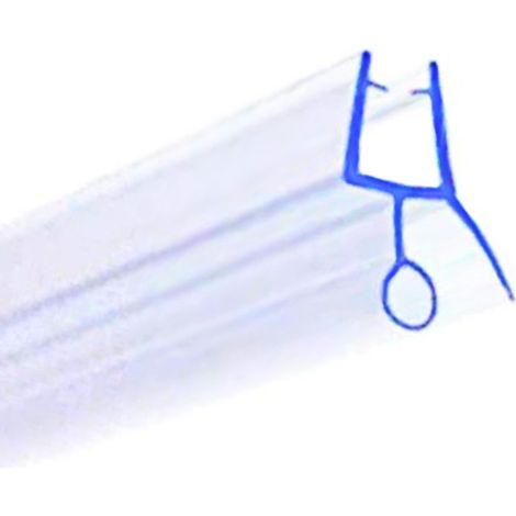 Dichtung für Duschtüren mit Schlauch und verkürzter Abtropfleiste (Nr. 4, 100 cm) (1/2)