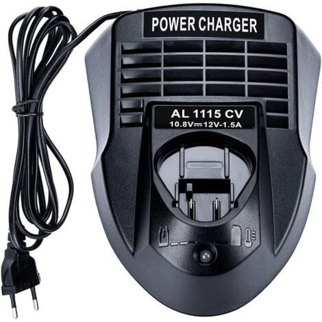 AL1115CV 10.8V 12V 1.5A Chargeur de batterie Lithium-ion Alimentation pour Bosch perceuse/tournevis Li-ion BC430 BC330, 2 607 336 996 BAT411 BAT412A (1/4)