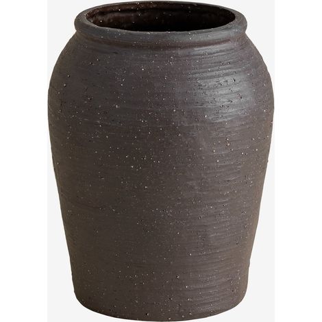 Sklum – Vase en céramique 24 cm – Forme arrondie – Finition naturelle – Pour décoration intérieure – Dimensions 24x18,5 cm