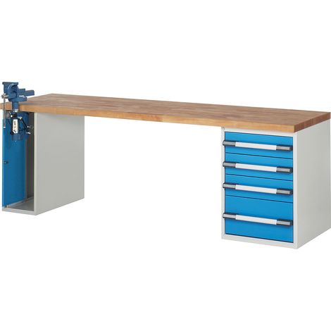 eurokraft pro, Établi avec armoire à étau, système modulaire