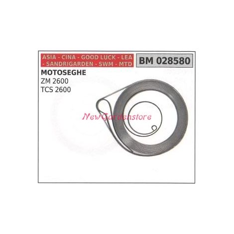 Muelle de arranque CHINA motosierra ZM 2600 PN 2600 028580