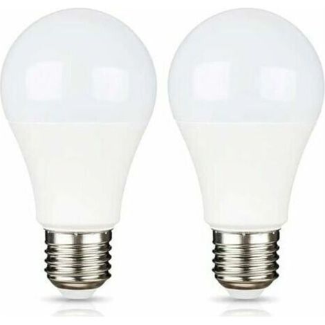 E27 12V LED Blanc Froid 6500K pour Camping,Équivalent Halogène 75W,Ampoule LED AC DC 12 Volt 24 Volt E27 pour Pannneau Solaire/Garage/Jardin,non-dimmable,12W,lot de 2 [Classe énergétique A+]