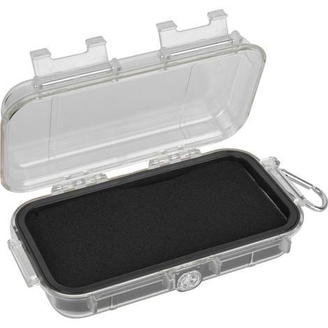 Boîte de rangement extérieure étanche à l'humidité, résistante aux chocs et à l'eau, pour équipements de protection microélectroniques. Transparente, taille L. (1/5)