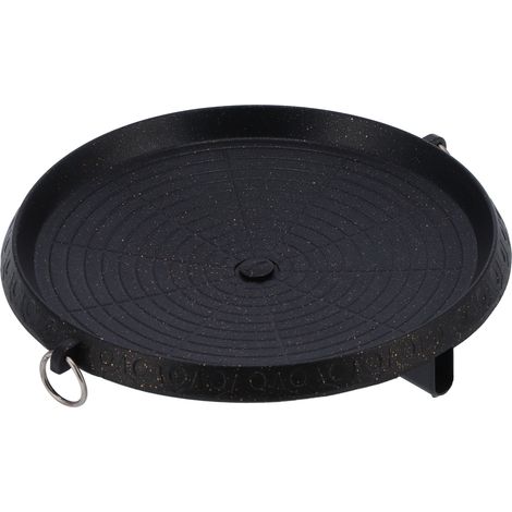 Poêle à barbecue coréenne multifonctionnelle, plaque de cuisson antiadhésive portable pour cuisinière à gaz, poêle à barbecue ronde antiadhésive (1/5)