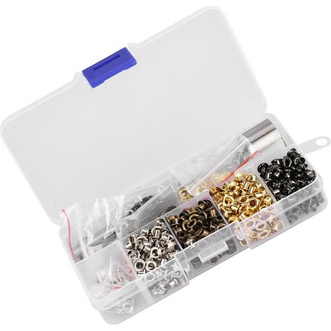 Kit de 3 outils manuels pour œillets et rondelles (3mm, 420 pièces) (1/5)
