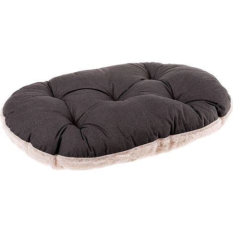 Ferplast RELAX F Cuscino in cotone e peluche per cani e gatti. Varie misure.. Variante 55/4 - Misure: 55 x 36 cm - Grigio