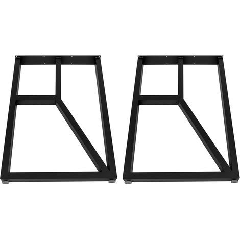 Set mit 2 verstellbaren Tischbeinen aus schwarzem Metall für Nachttische verstellbare Gleiter, geeignet für Couchtische, Schreibtische, Nachttische usw. Hervorragende Tragfähigkeit (1/5)