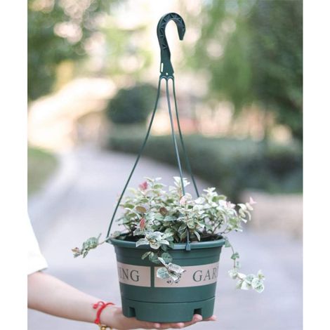 Jardinière suspendue Rengue, pot de fleurs en plastique, jardinières suspendues polycarbonate (1/4)