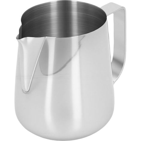 Pichet à Lait 700ml Acier Inoxydable 304 Bec Anti-Goutte Design Miroir pour Latte Art et Cappuccino Usage Domestique (1/5)