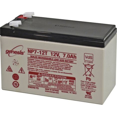 enersys Genesis NP7-12-WT VRLA AGM Batterie 12 V 7 Ah (1/2)