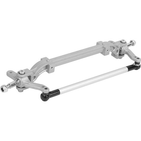 Biellette de direction d'essieu avant sans assistance pour camion tracteur radiocommandé Tamiya série 1/14 (argent) (1/5)