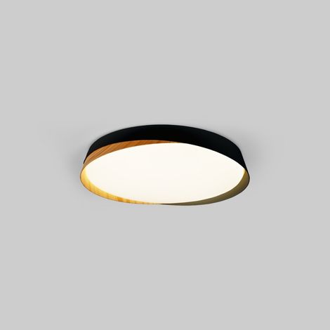 Lámpara De Techo LED Tipo Plafón CCT 24W - Efecto Madera -