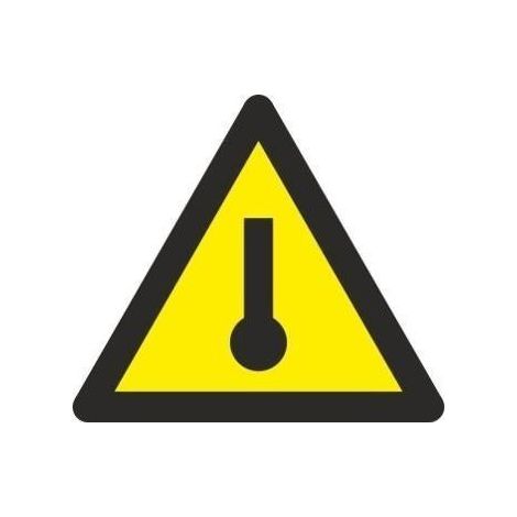 Señal de ¡Atención Alta Temperatura Lado 90 mm SEKURECO (Pack de 10) (1/2)