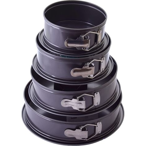 4-teiliges Set: Kuchenform, Backblech 15/18/22/26 cm mit Ständer (1/3)