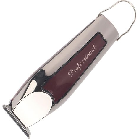 Tondeuse à cheveux électrique rechargeable par USB en ABS argenté avec lame en céramique et peigne réglable de 0,5 à 1,5 mm de long batterie (1/5)