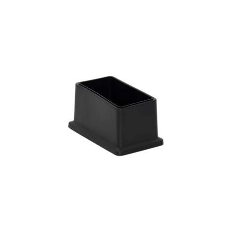 Set di 8 tappi rettangolari in PVC antitraccia per gambe di sedie - Protezione per pavimenti 25 x 50 mm (1" x 2")