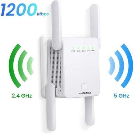 Répéteur WiFi - YIBNRW - PIMPIMSKY - 1200Mbps - Double Bande - 4 Antennes (1/4)