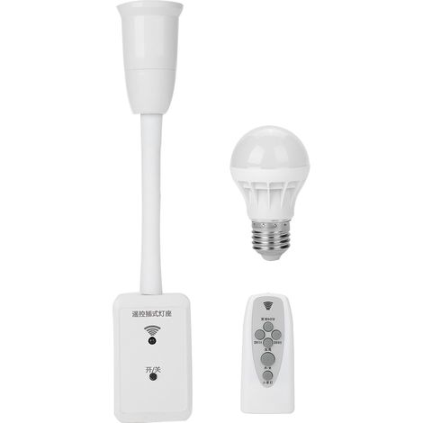 Veilleuse LED E27 220 V avec télécommande intelligente et ampoule blanche 5 W (1/5)