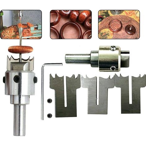 Lot de 6 outils DIY pour fabriquer des bagues en bois, avec foret en acier et perles, kit complet pour créer des bijoux personnalisés (1/5)