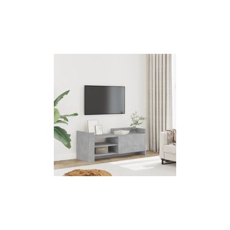 Meuble TV Gris béton 100x35x40 Bois d'ingénierie (1/5)