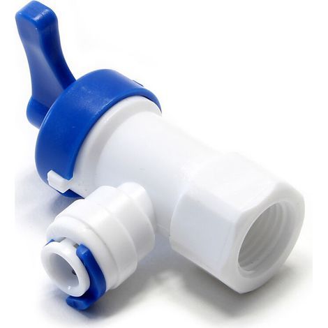 Adaptateur Robinet Osmose pour Réservoir d'Eau Filetage Femelle 127 mm Compatible Cuve et Valve Bypass (1/3)