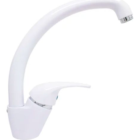 RUBINETTO MISCELATORE MONOCOMANDO PER LAVELLO SERIE PEGASO BIANCO LUCIDO 3/8   RUBINETTERIA PAFFONI Spa