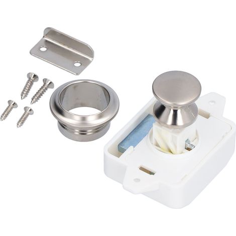Verrou à bouton poussoir pour porte de placard, poignée universelle bateau, camping-car, caravane (1/5)