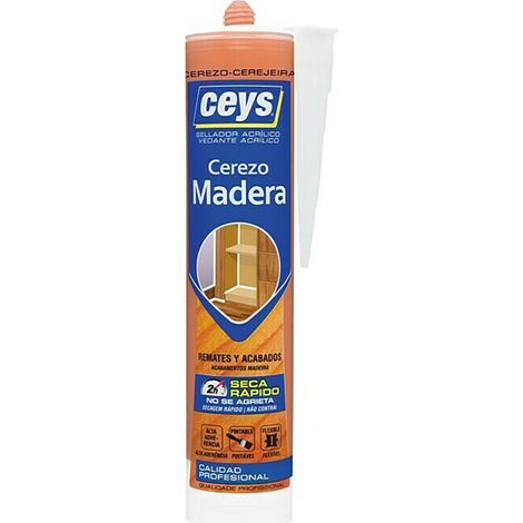 Scellant pour bois CEYS - Cartouche professionnelle ton cerise 505778