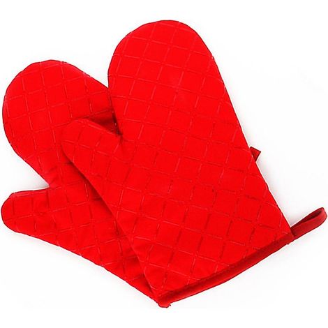 Gants isolants pour four à micro-ondes en silicone à carreaux, antidérapants et épais, pour une isolation optimale et une protection contre les brûlures lors de la cuisson. (1/5)