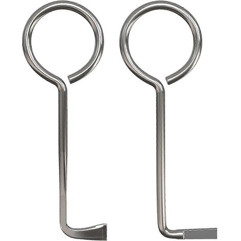 Lot de 2 clés universelles professionnelles pour serrures, ouvrant la plupart des portes, pour serrurier, barbe colorée (1/5)