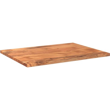Dessus de table  Dessus de bureau  Plateau de table 70x60x2,5 cm rectangulaire bois massif d'acacia (1/5)