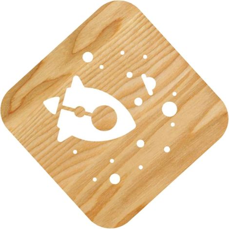 Veilleuse en Bois Creuse LED Usb (1/5)
