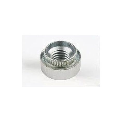 Écrou à riveter Cylindrique M4 Épaisseur tole 0.9A1 Acier zingué blanc-200 pièces (1/2)