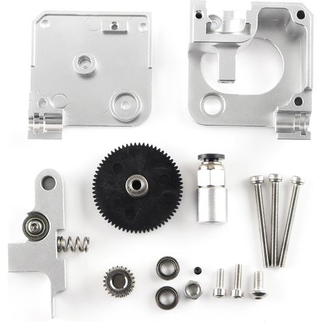 Kits de extrusores totalmente metálicos de color plata para impresoras 3D, compatibles con el extrusor Titan Aero de 1,75 mm y la impresora 3D Prusa i3 MK2. (1/5)