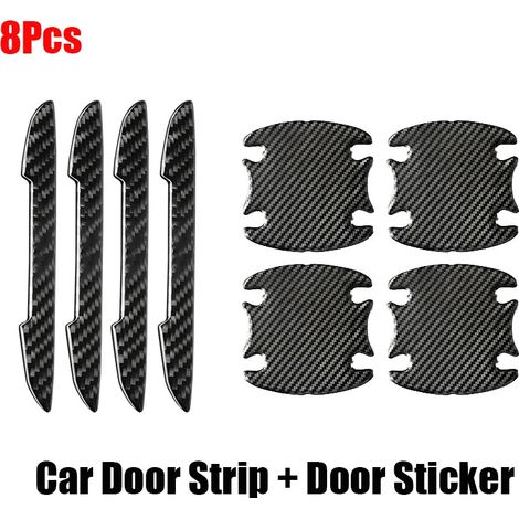 (Noir - 8 pièces - Style 2) Autocollants de portières de voiture, bandes de protection anti-collision, film protecteur de pare-chocs compatible avec les accessoires Genesis G70, G80, G90, GV60, GV70 e (1/5)